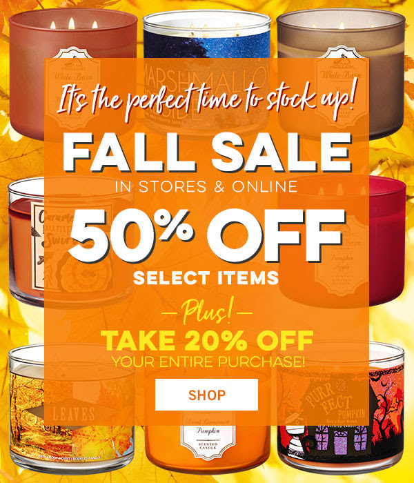 Bath And Body Works Fall 2018 Sale